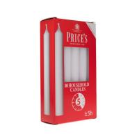 Price's White Household Dinner Candles (Pack of 10) Extra Image 1 Preview